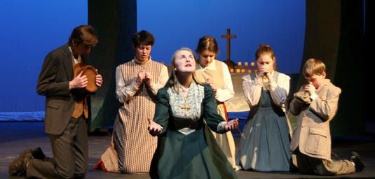 Sophie Schell in the Company of Ipswich High School's production of "The Countess Cathleen" by William Butler Yeats.